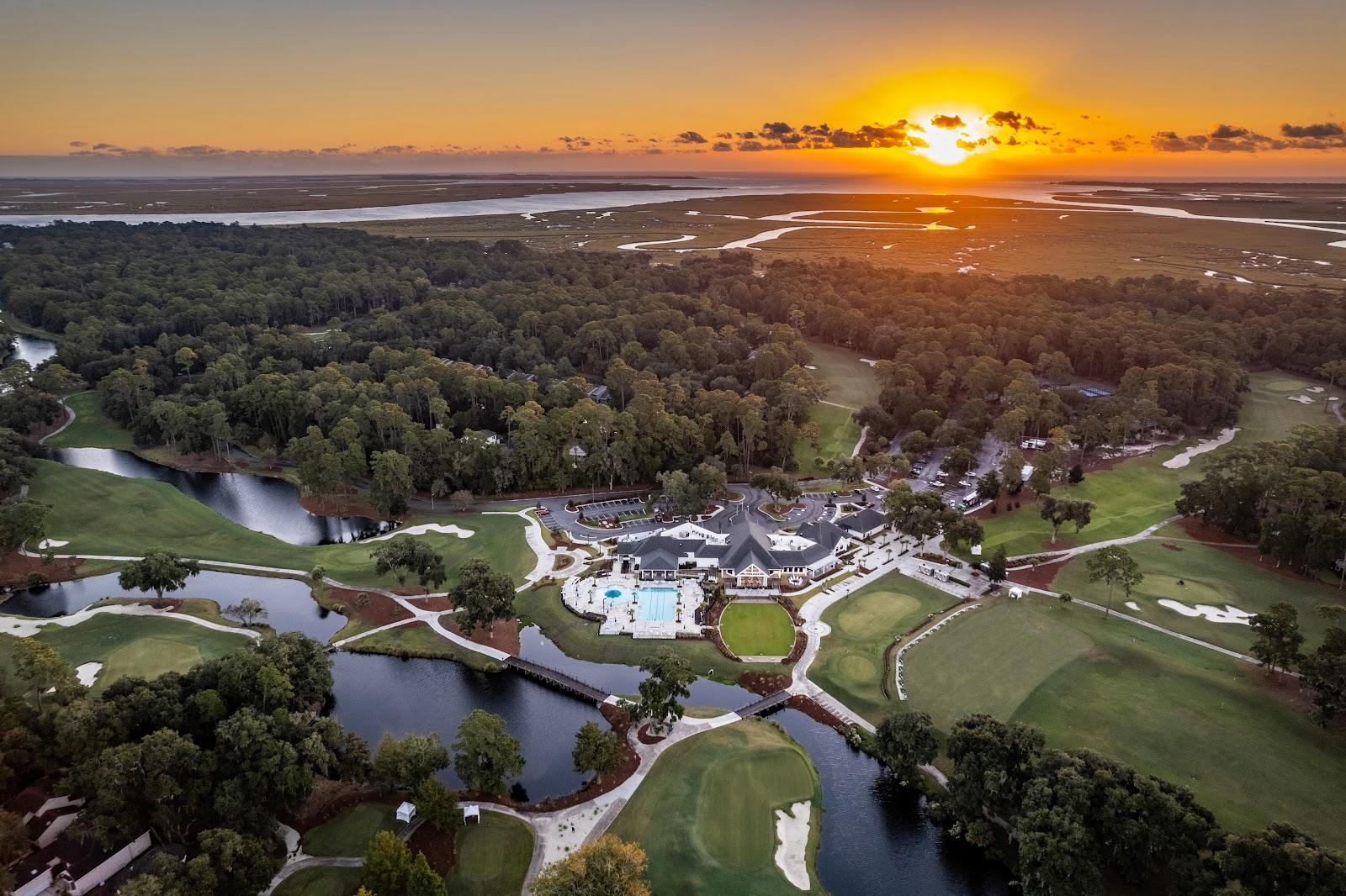 Coastal golf at The Landings Club on Skidaway Island near Savannah, Georgia