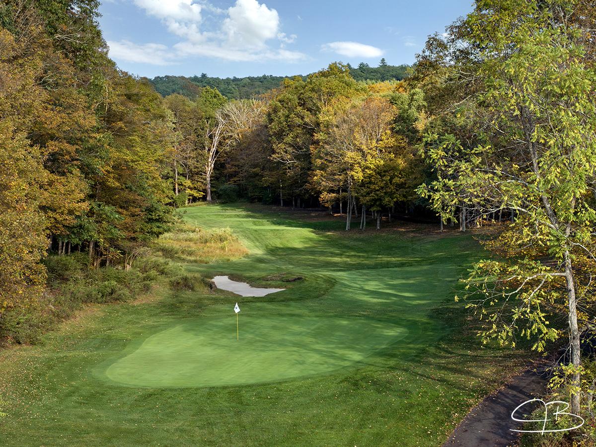 Great Bear Golf Club fairway in the Pocono Mountains, East Stroudsburg, Pennsylvania
