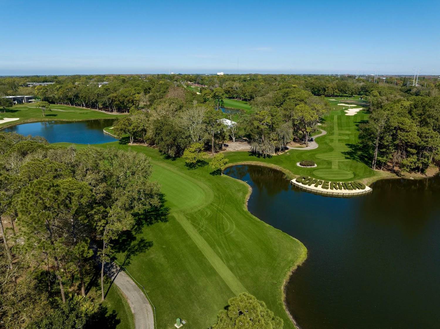 Innisbrook Copperhead Course, tree lined fairway near Tampa, Florida