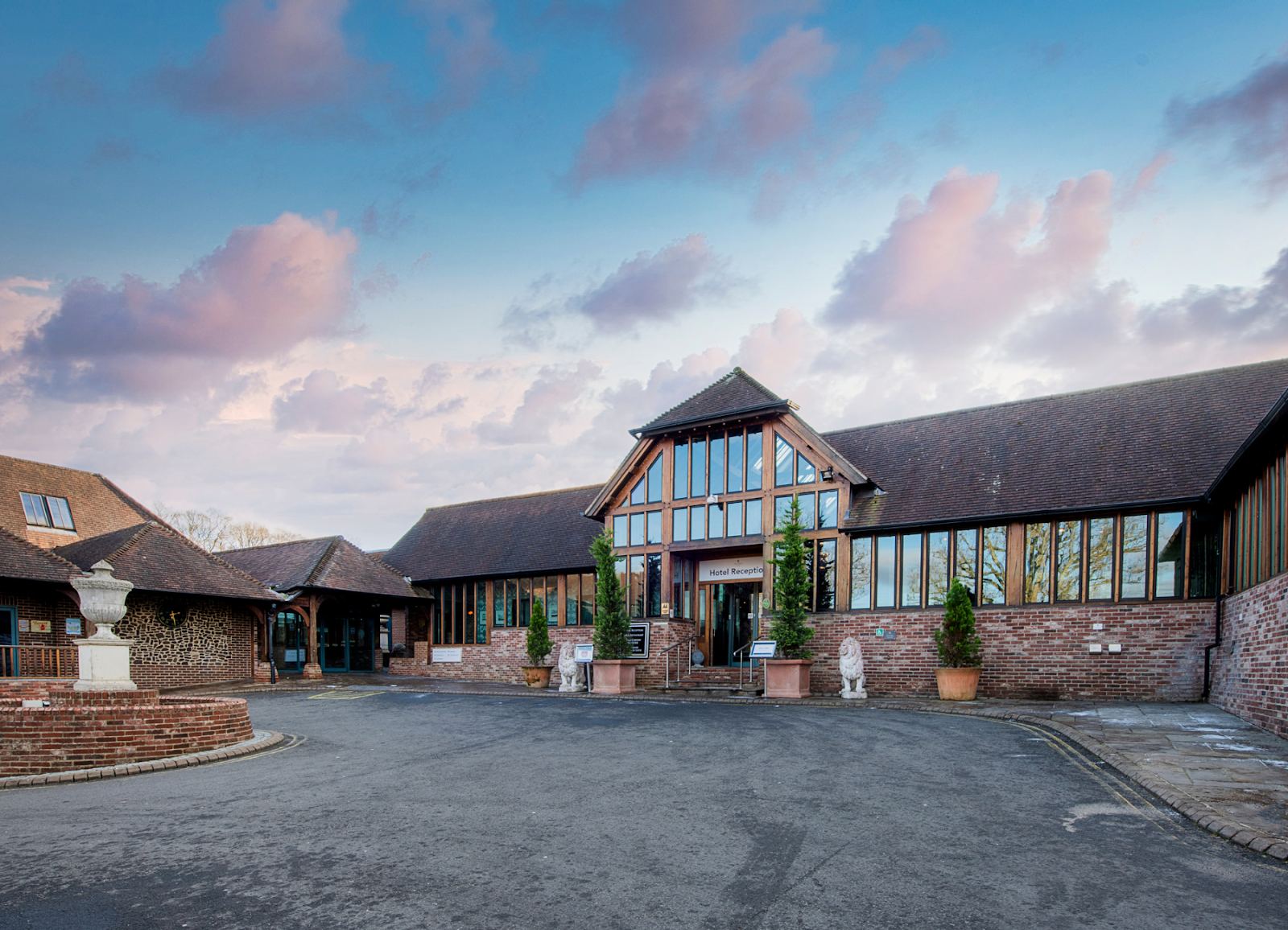 Old Thorns Hotel and Resort at Liphook, Hampshire, England, with its Peter Alliss and Dave Thomas golf course running through the wooded estate