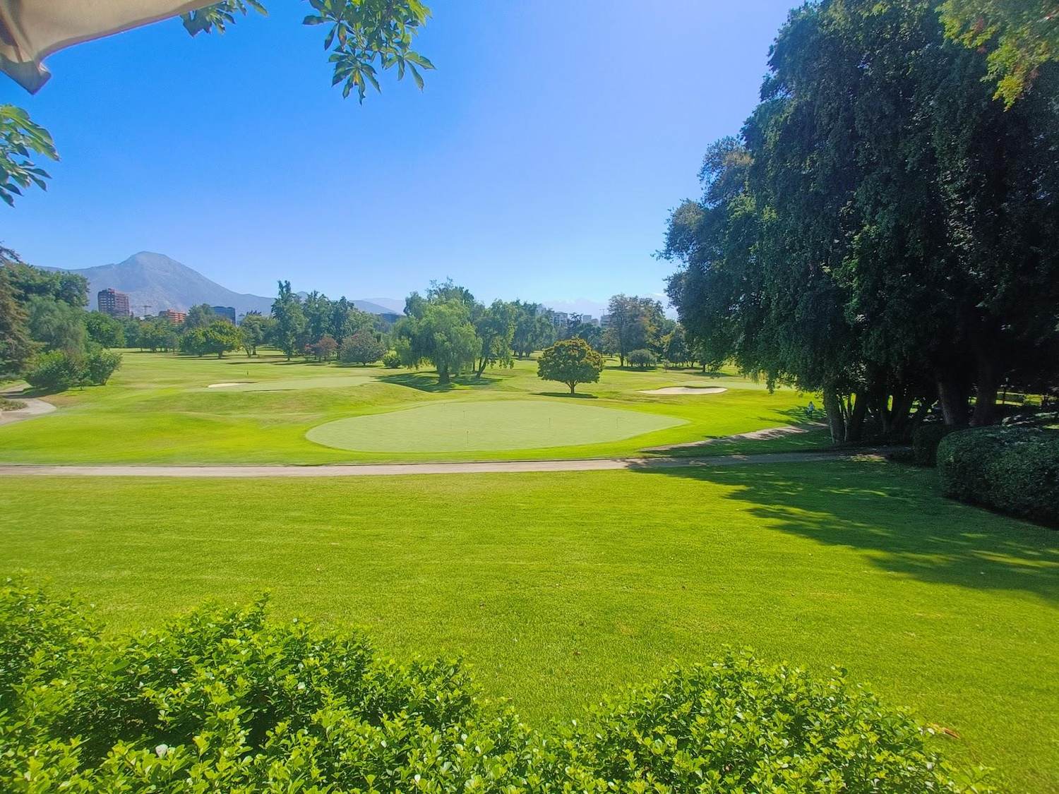 Club de Golf Los Leones, Santiago, Chile, with the Andes mountains beyond the fairways