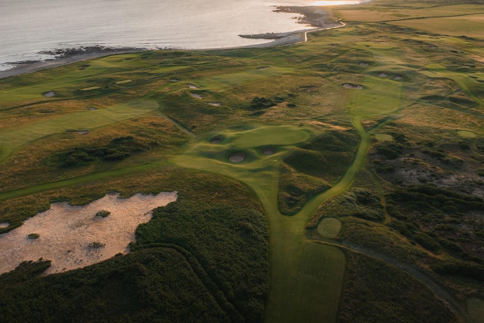 Royal Porthcawl Golf Club, links fairways along the Bristol Channel in South Wales