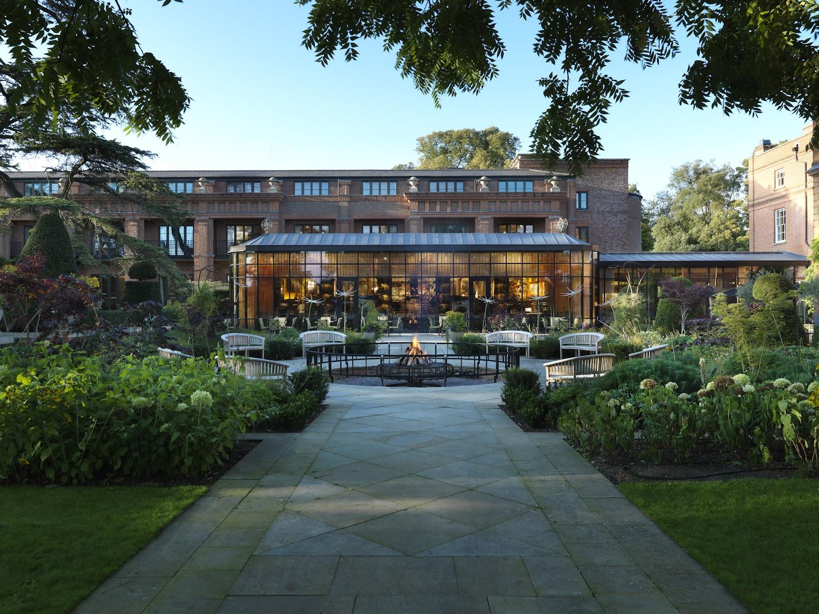 The Grove golf resort in Hertfordshire, England, parkland fairway and country house hotel