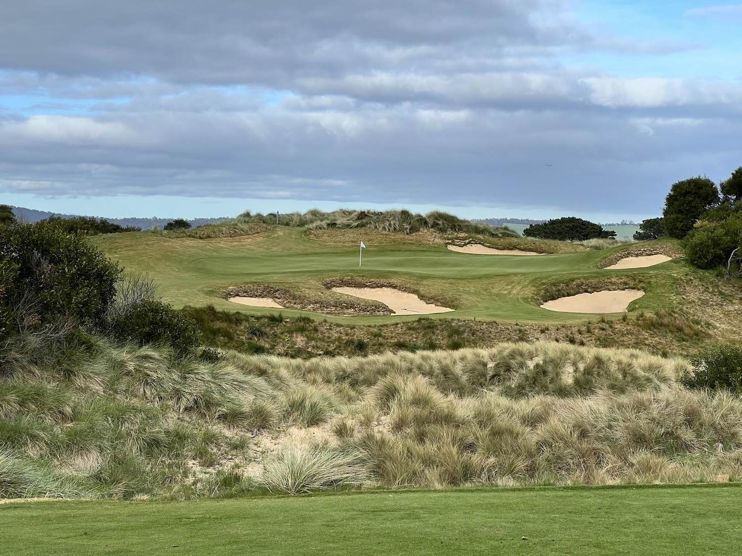 Barnbougle Bougle Run, short course holes set in the tall coastal dunes at Bridport, Tasmania