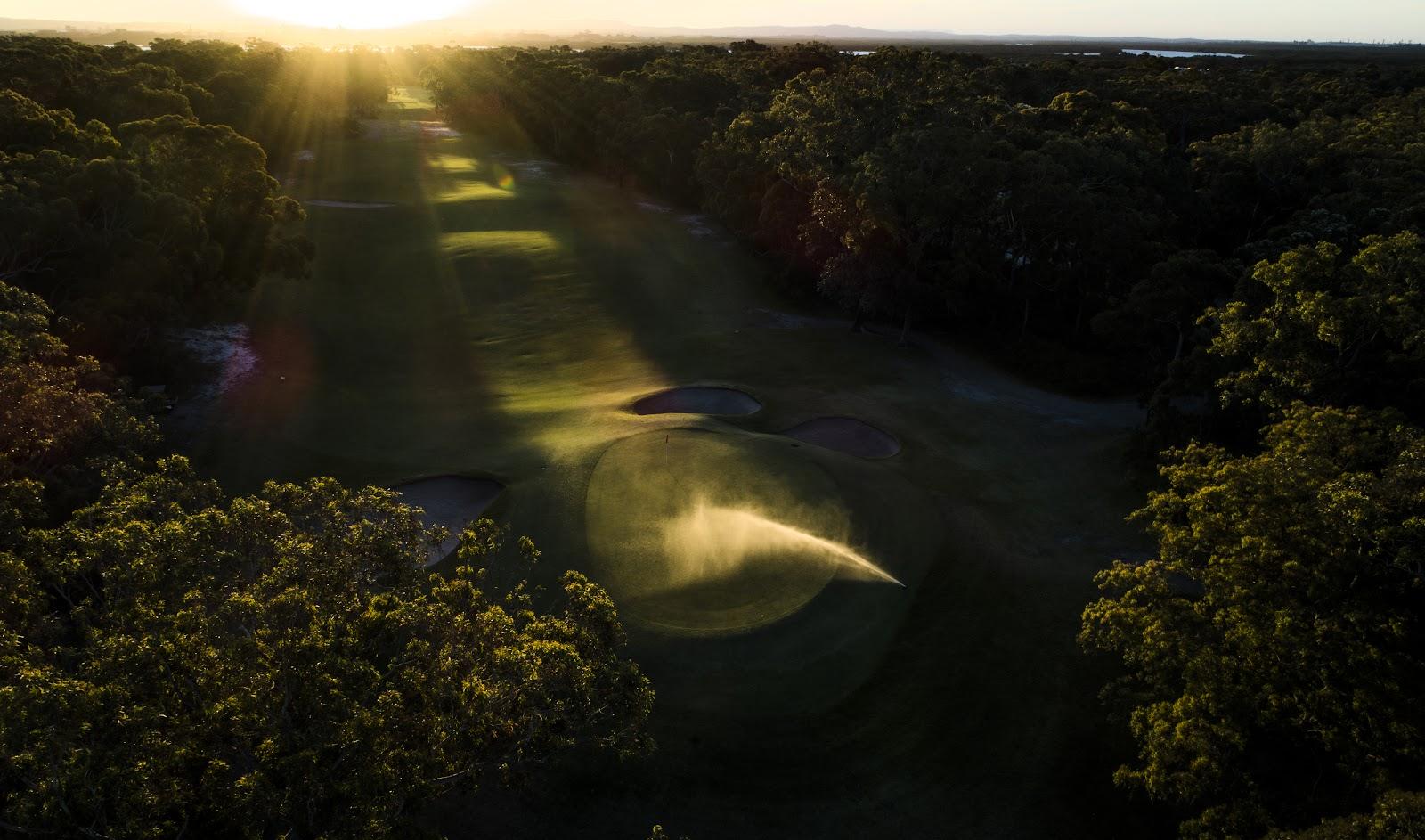 Newcastle Golf Club, sandhills fairway through coastal dunes, New South Wales, Australia