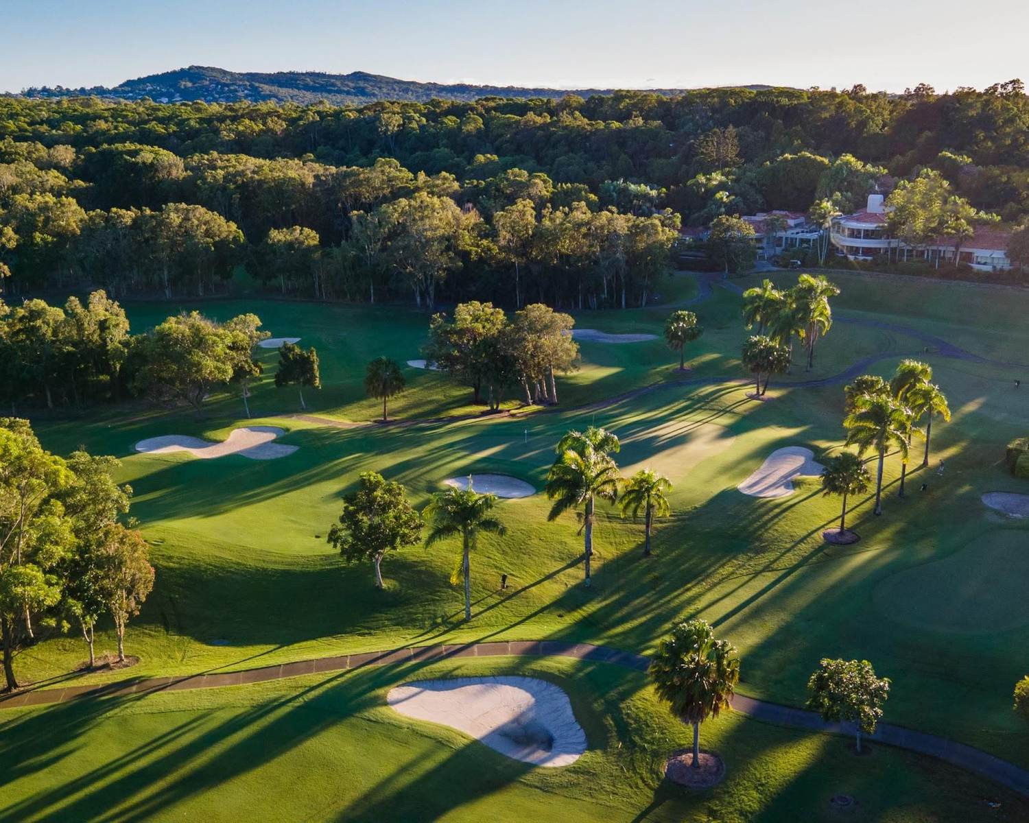 Noosa Springs Golf Resort at Noosa Heads, a Graham Papworth designed fairway among lakes and native bush in Noosa, Queensland