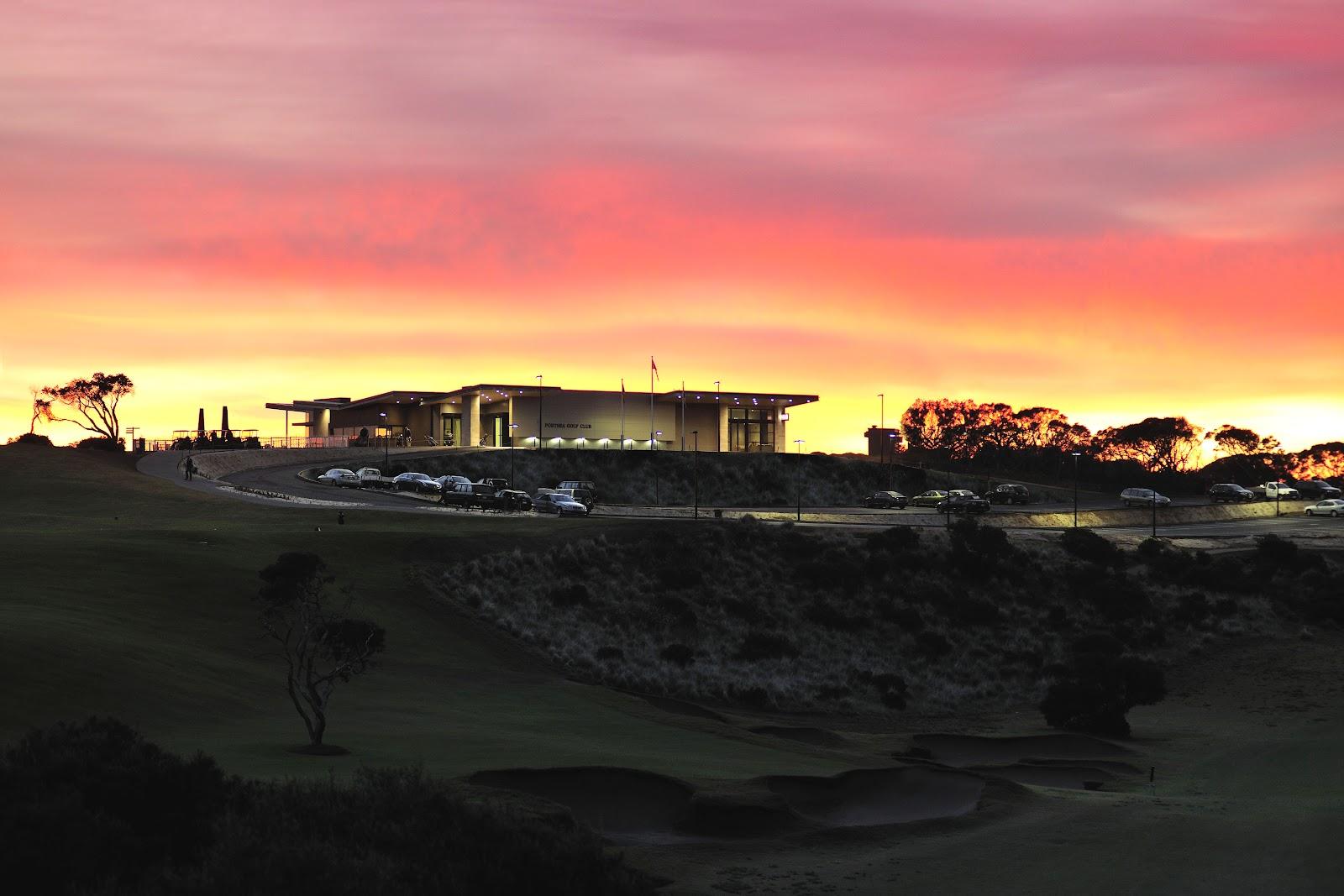 Portsea Golf Club, coastal links fairway among the tea tree near the tip of the Mornington Peninsula, Victoria, Australia