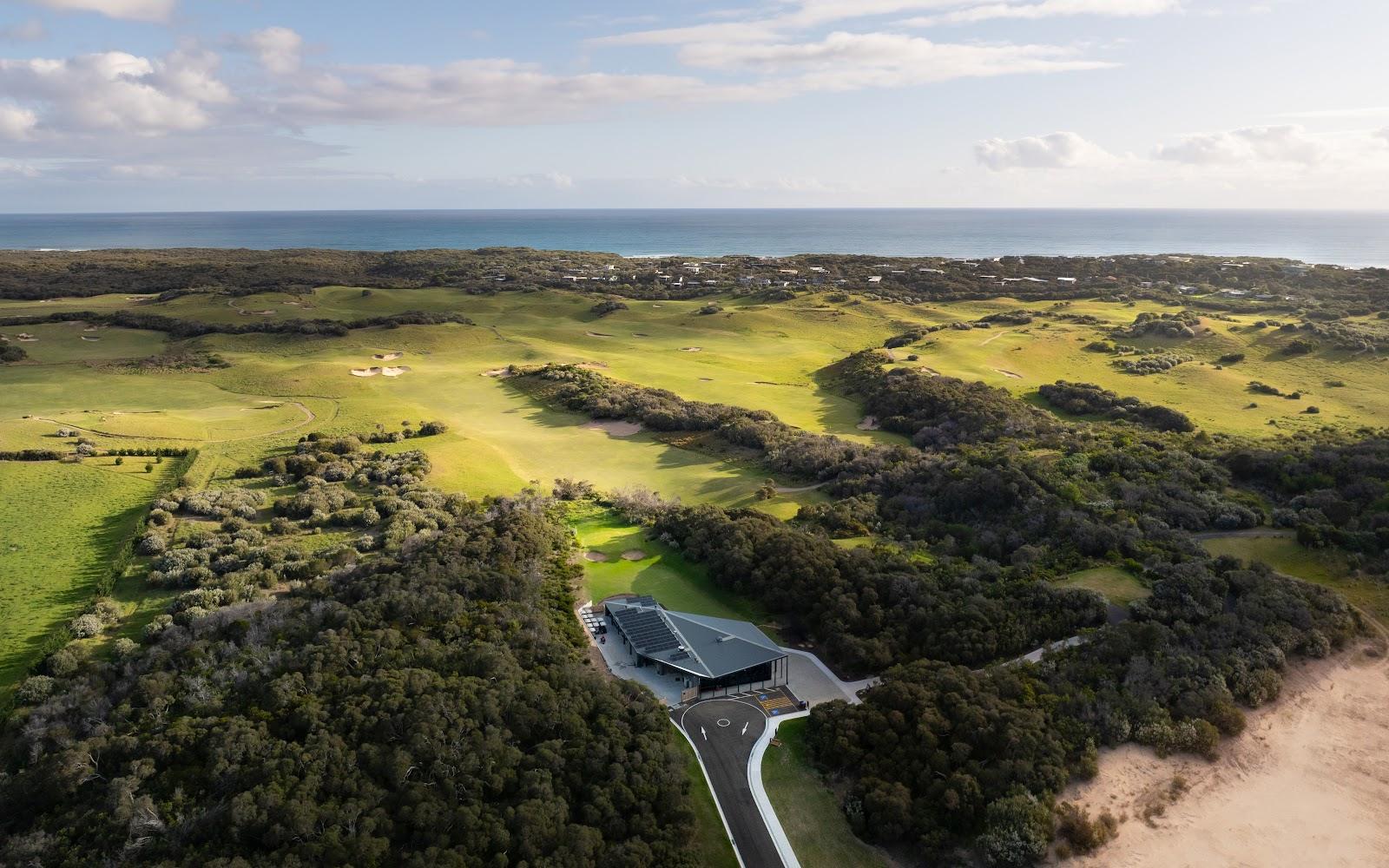 St Andrews Beach Golf Course, rumpled sandbelt fairways and coastal scrub on Victoria's Mornington Peninsula