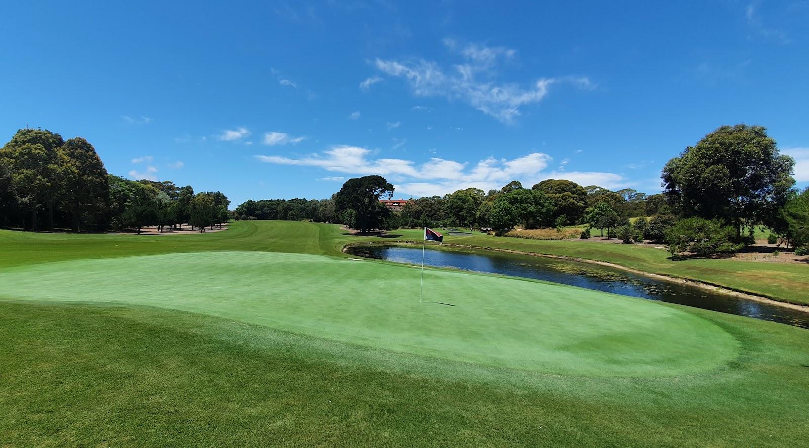 The Australian Golf Club, Kensington, a parkland championship hole with water and bunkering near Sydney