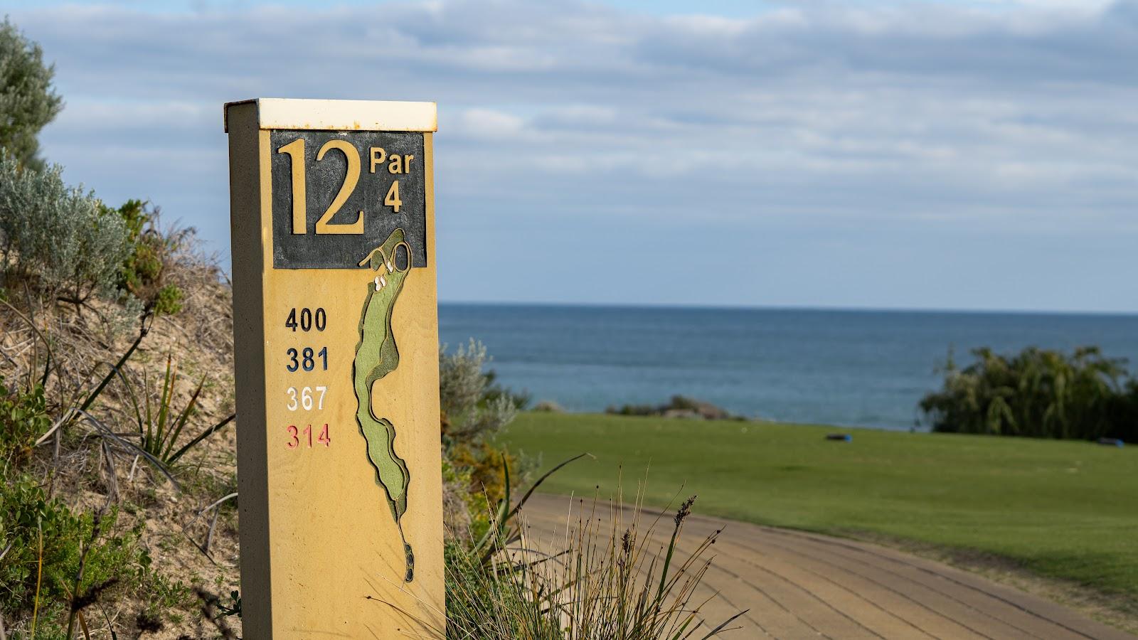 The Cut Golf Course, oceanside links fairway through the dunes at Port Bouvard, Western Australia