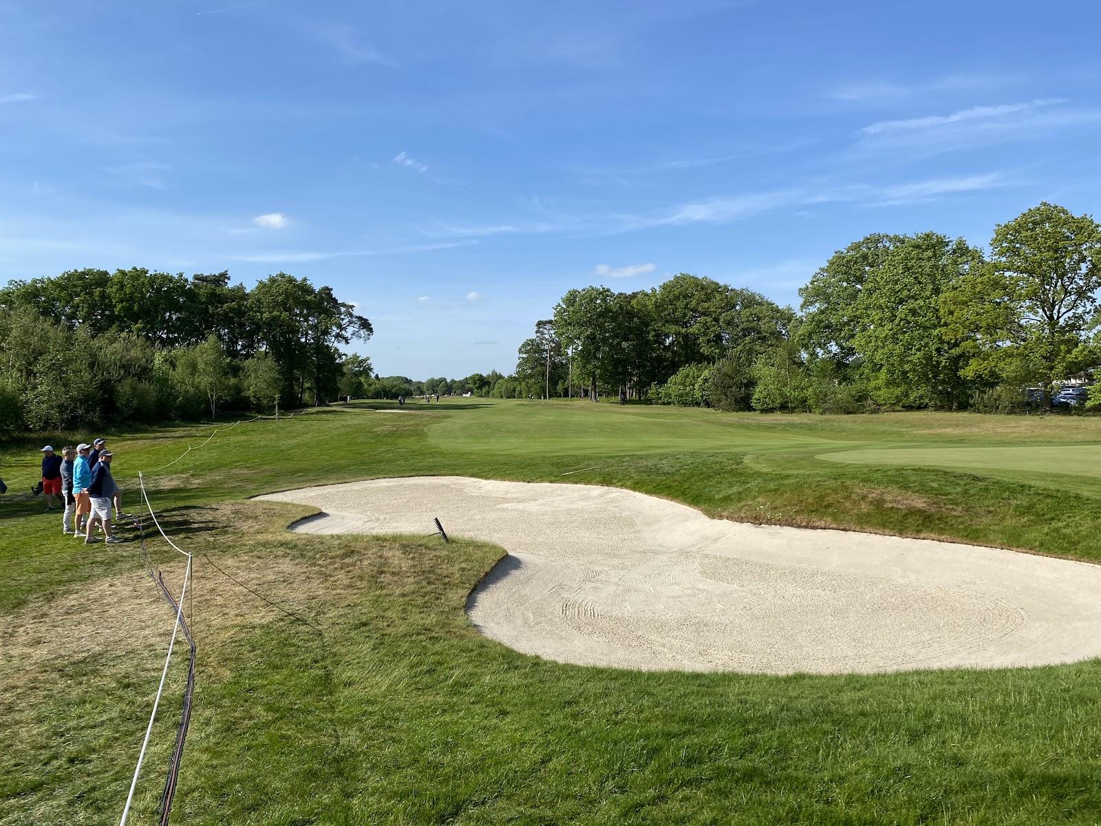 Rinkven International Golf Club, wooded parkland fairway in the Kempen fenland near Antwerp, Belgium