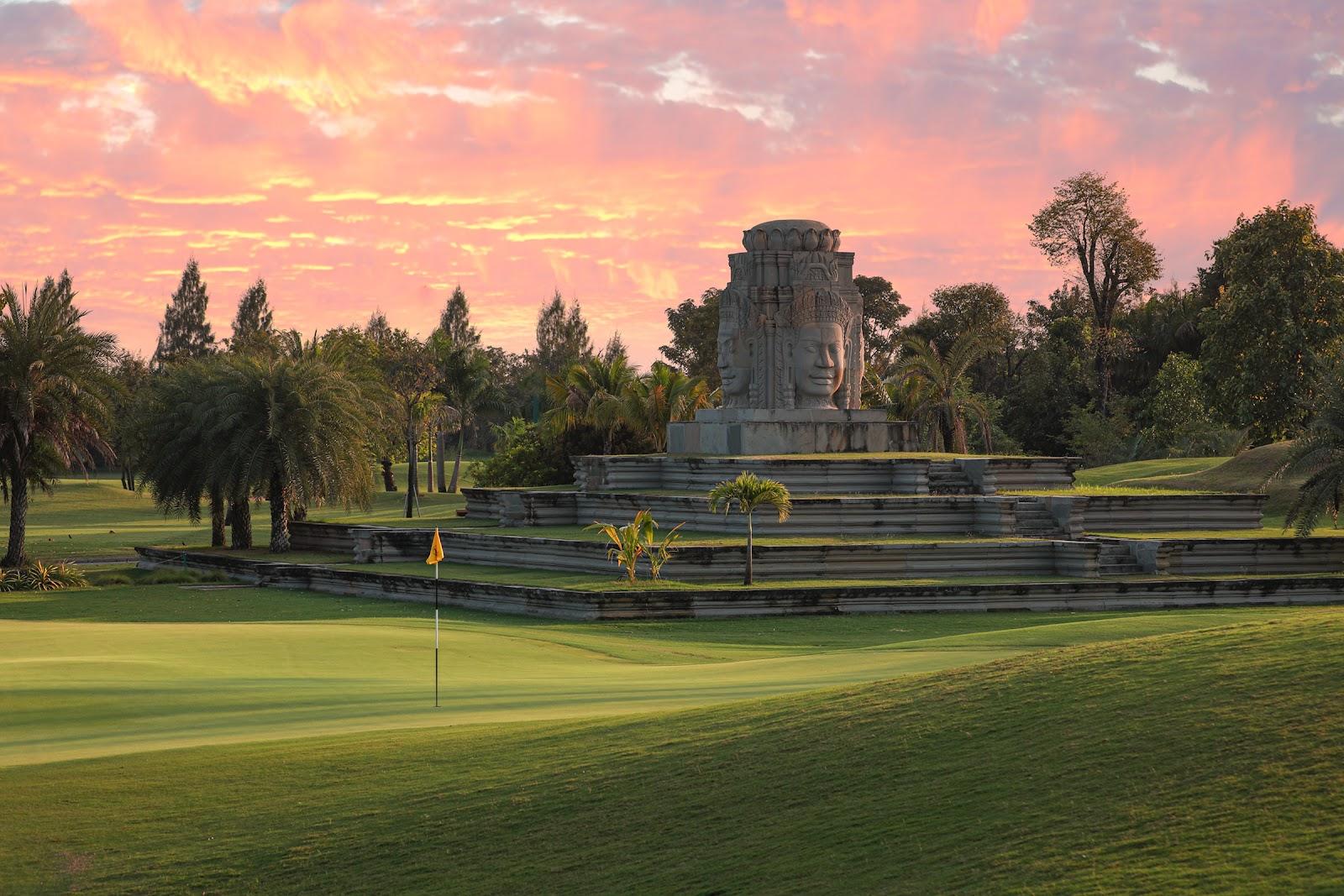 Vattanac Golf Resort, Nick Faldo designed fairway near Phnom Penh, Cambodia