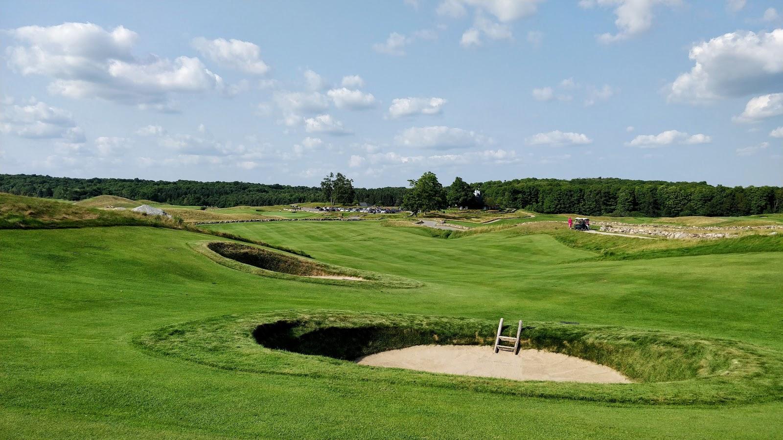 Devil's Paintbrush links style course with fescue and stone walls in the Caledon Hills, Ontario, Canada
