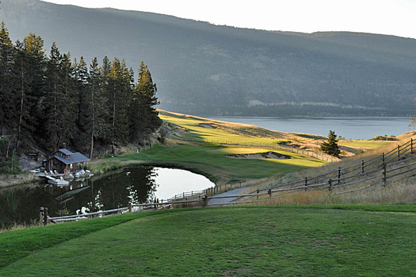 Sagebrush Golf Club near Quilchena, firm grassland fairways and native scrub on the bench above Nicola Lake, British Columbia, Canada