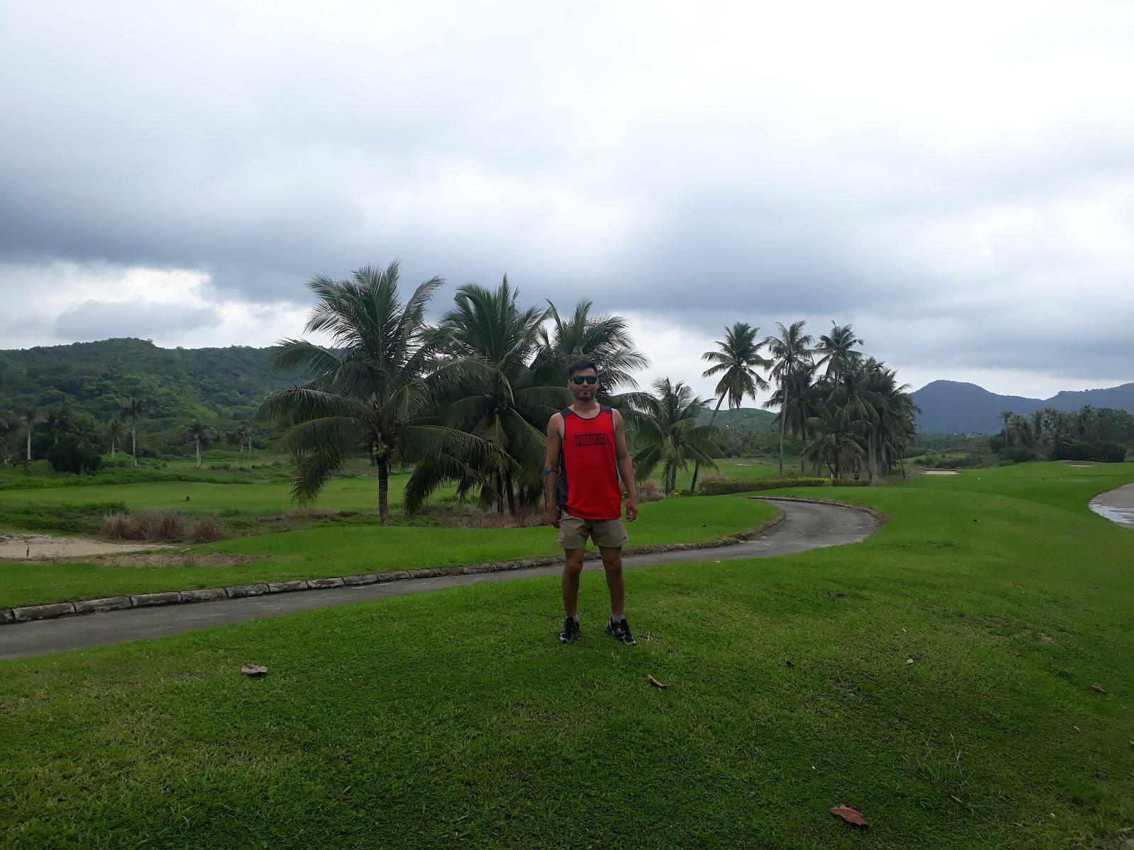 Sun Valley Golf Resort, Sanya, tropical fairway near Yalong Bay on Hainan Island, China
