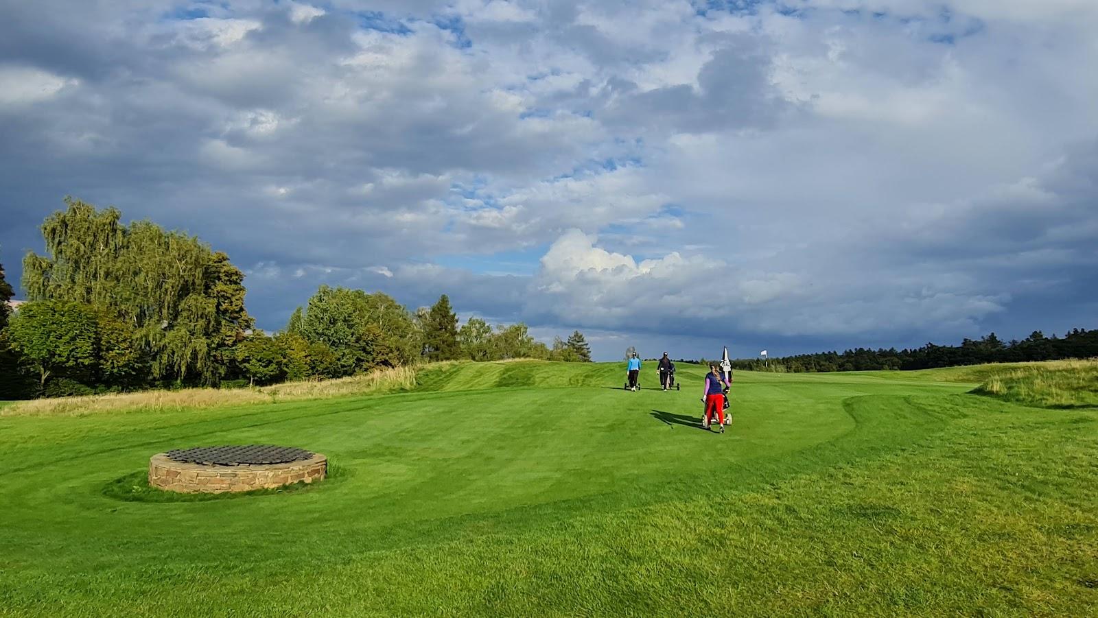 Casa Serena Golf, inland links fairway and undulating greens beside the Chateau Roztez near Kutna Hora, Czech Republic