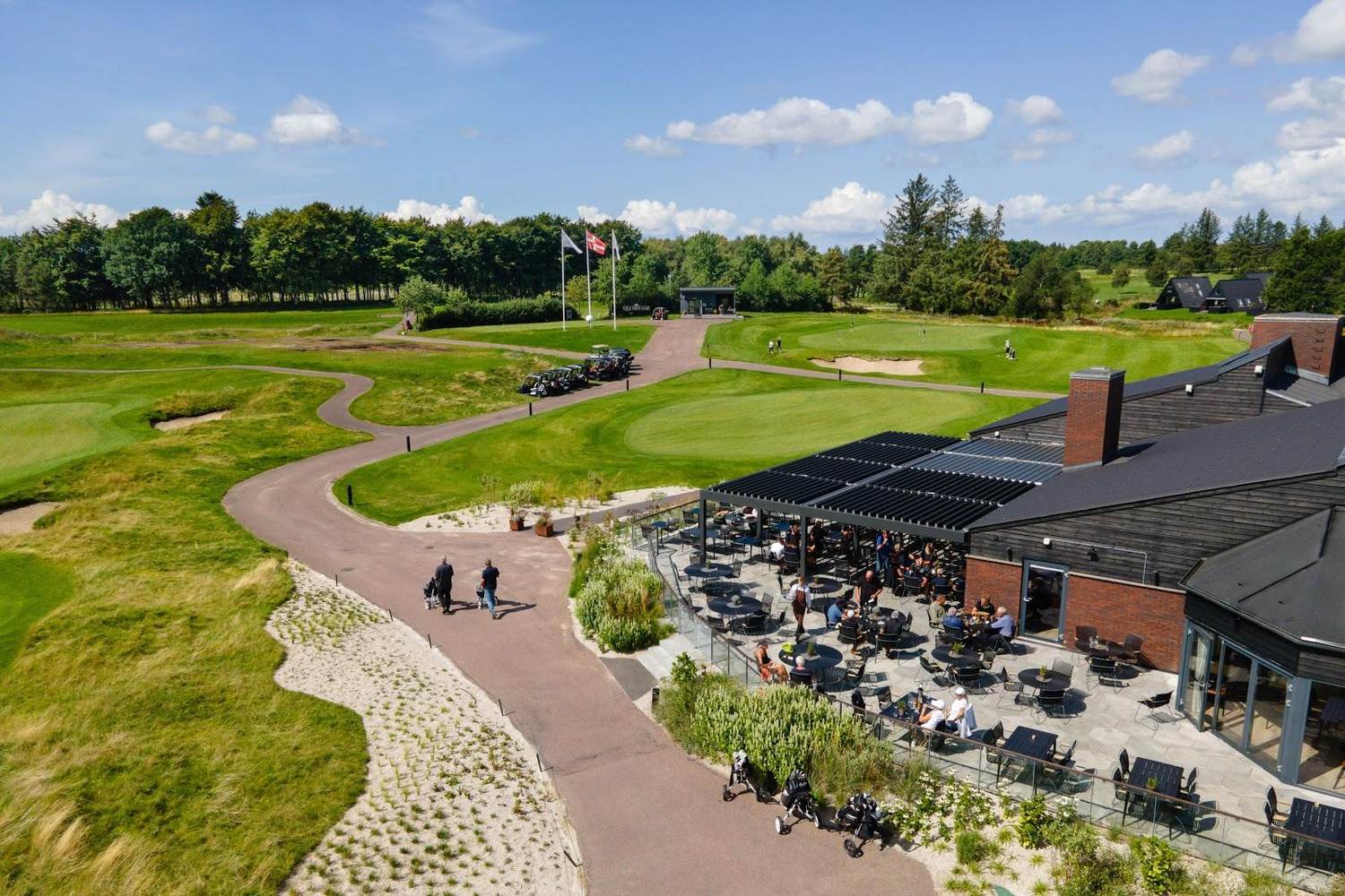 HimmerLand New Course, forest and lake fairway at the DP World Tour resort in Gatten, North Jutland, Denmark