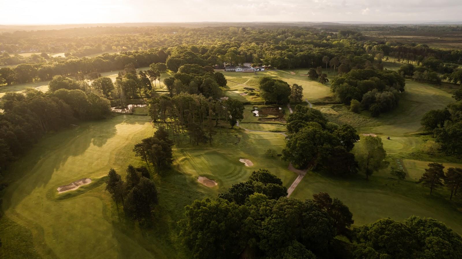 Brokenhurst Manor Golf Club, woodland fairway in the New Forest near Brockenhurst, Hampshire, England