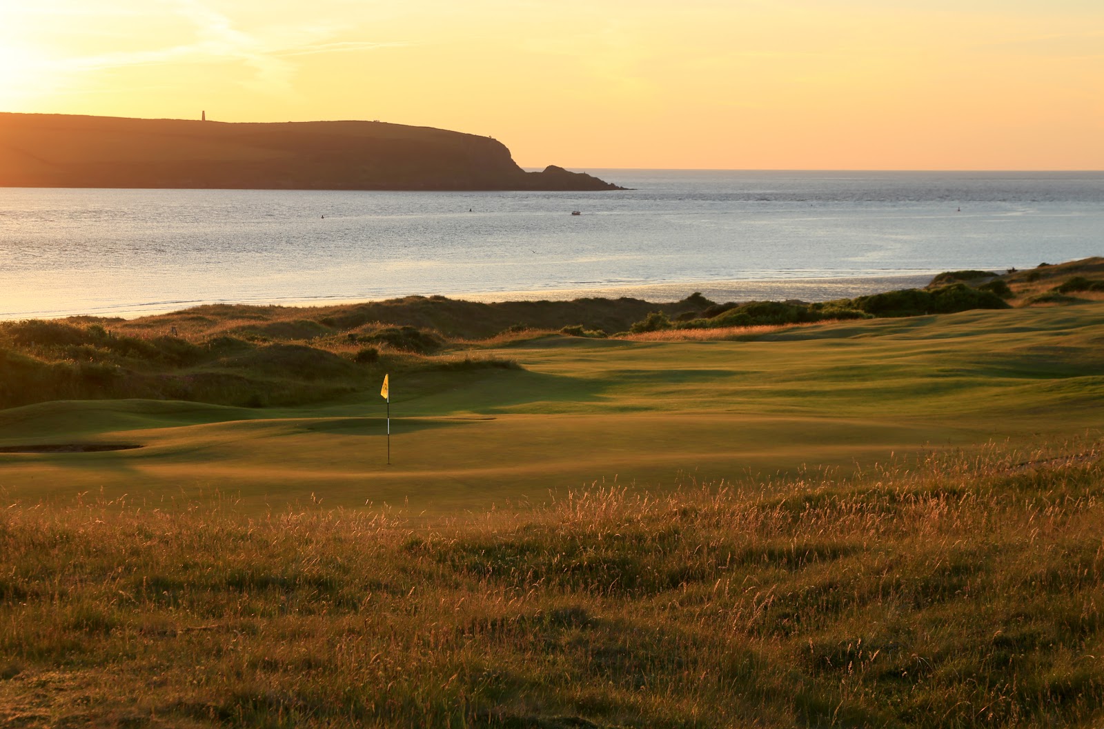 St Enodoc Golf Club Church Course, links fairways in the dunes above the Camel estuary, Cornwall