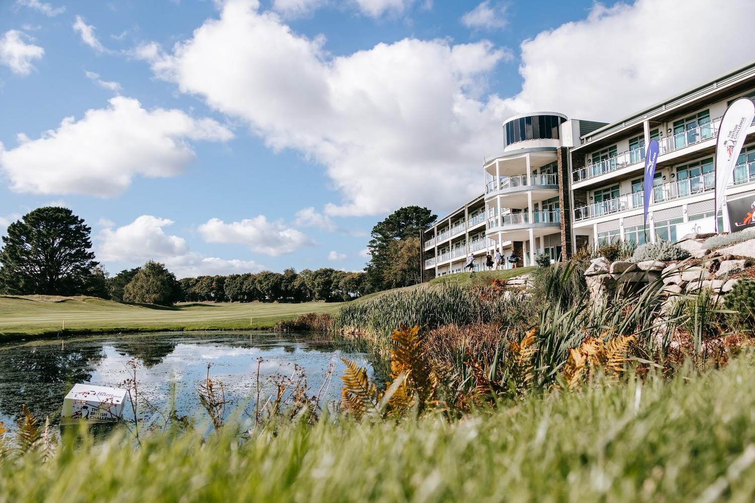 St Mellion Nicklaus Course, parkland fairway through a Cornish valley near Saltash, England