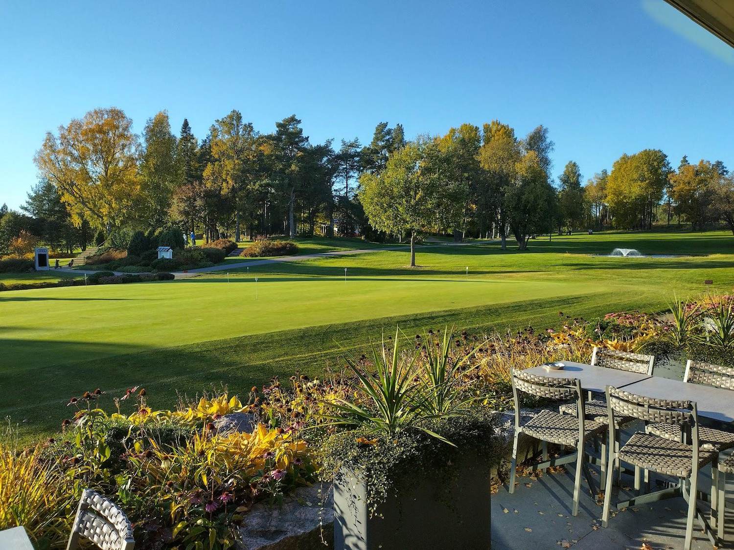 Pickala Golf, Seaside Course fairway among Finnish coastal woodland at Siuntio near Helsinki