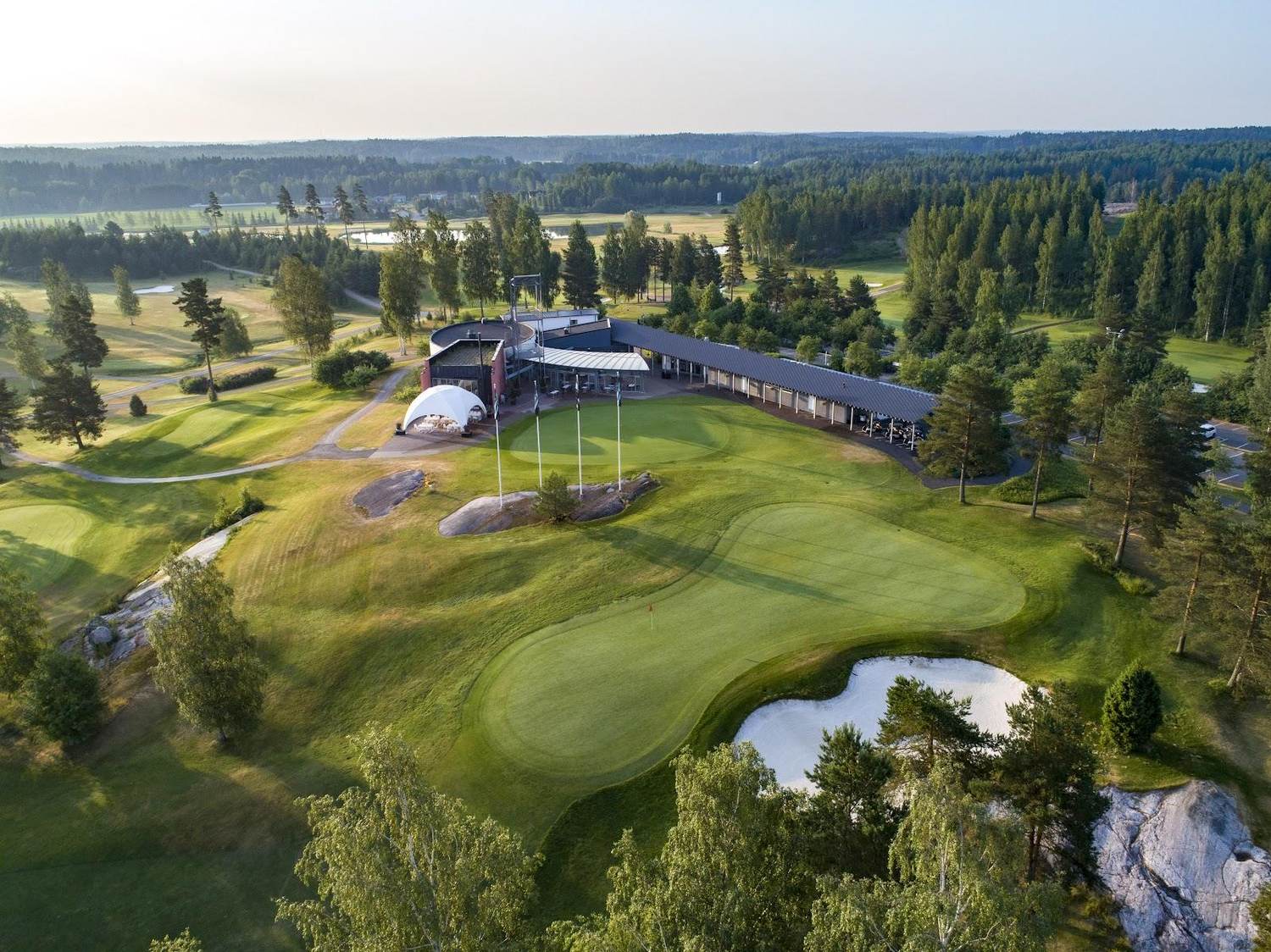 Golf Talma, parkland fairway near Helsinki, Finland