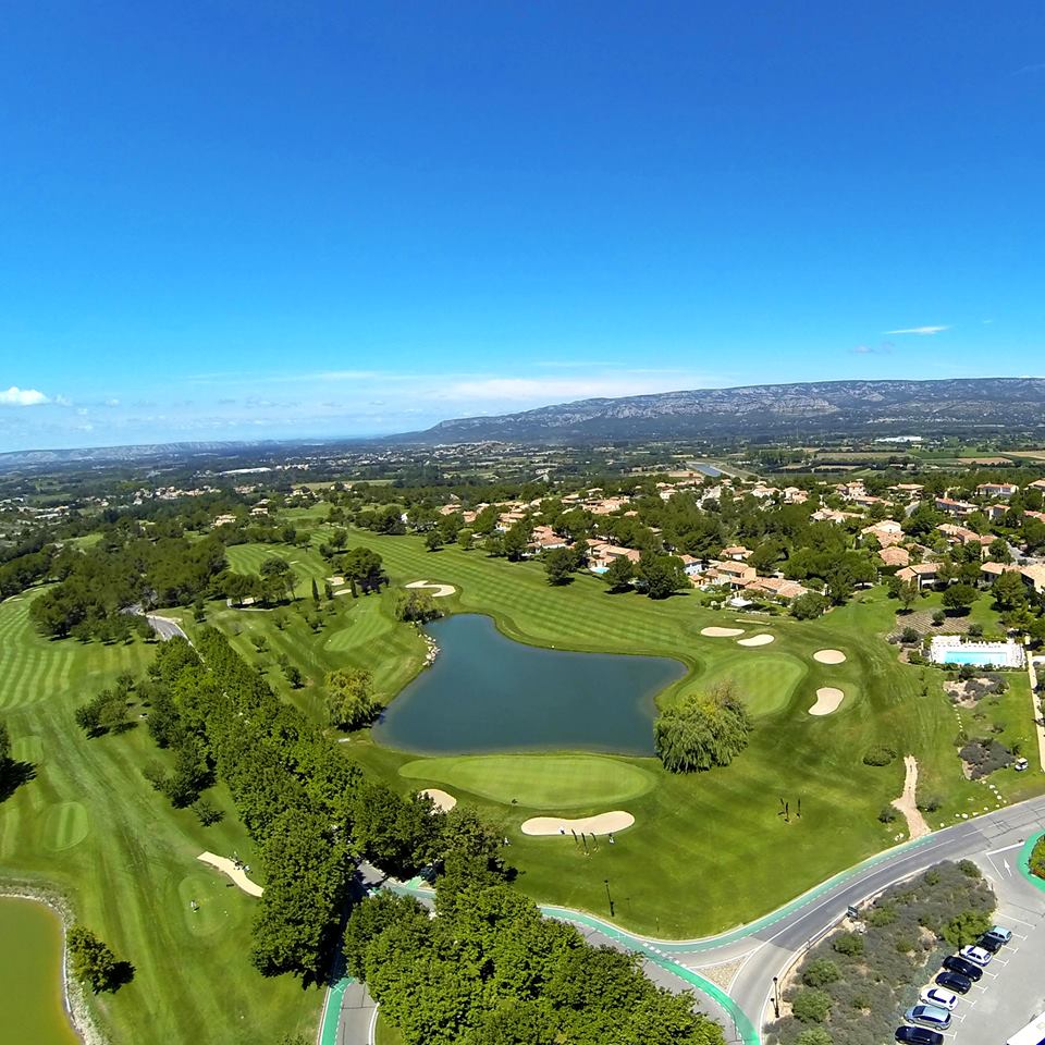 Golf de Pont Royal, Ballesteros designed fairway through garrigue and pine in Provence, France