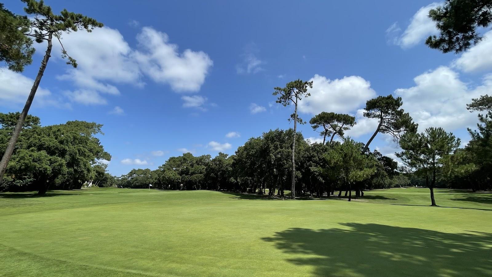 Golf d'Hossegor, fairway lined by maritime pines in the Landes forest of southwest France