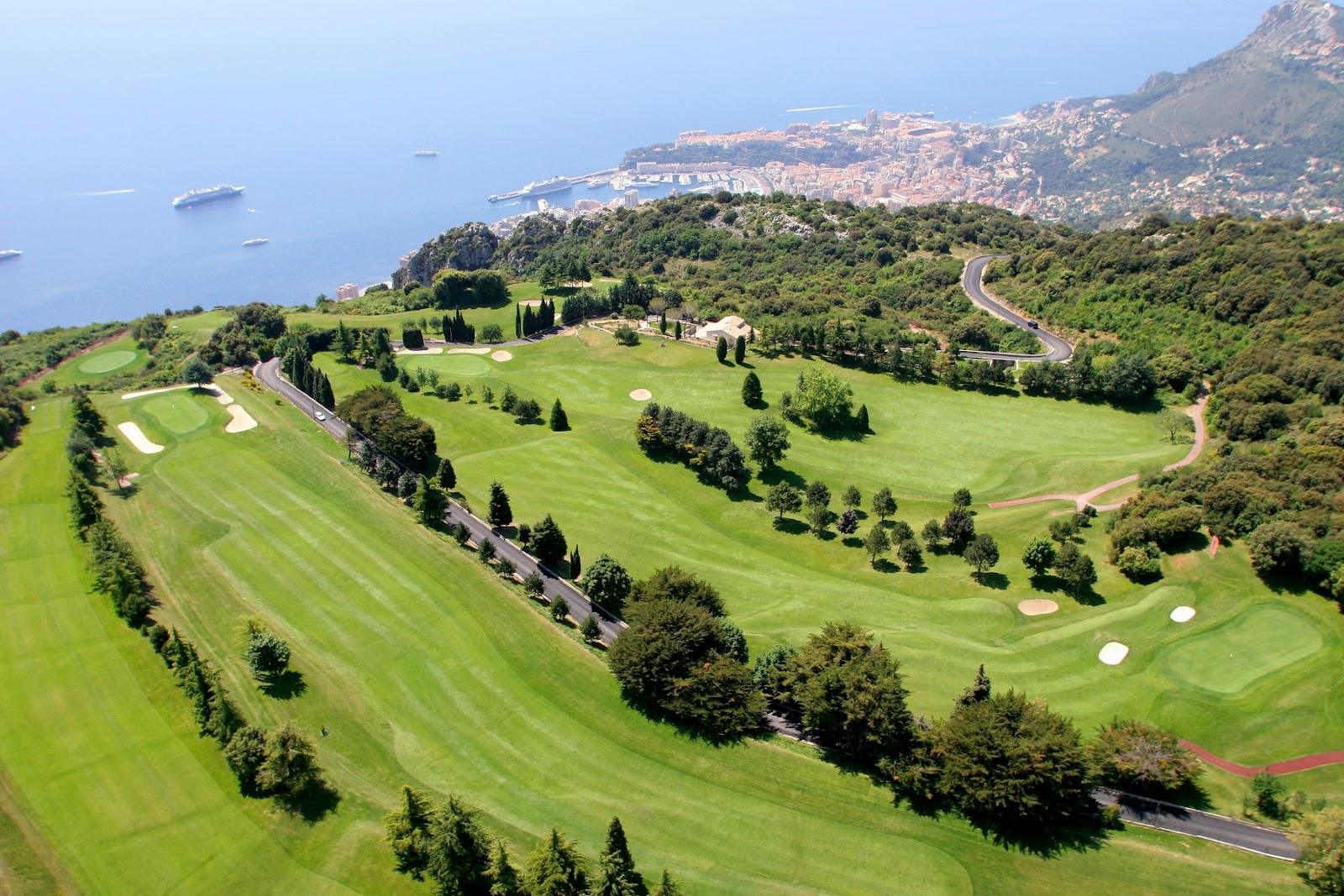 Monte-Carlo Golf Club, mountain fairway on Mont Agel above the Riviera at La Turbie, France