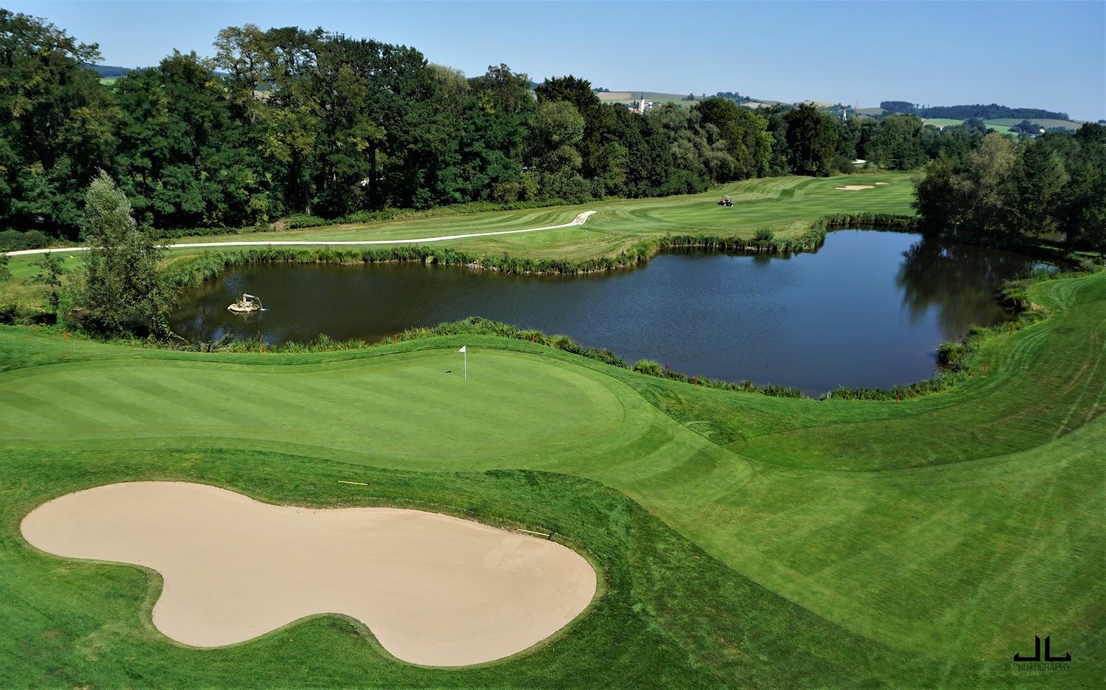 Beckenbauer Golf Course at Bad Griesbach, fairway rolling through the Bavarian Rottal countryside