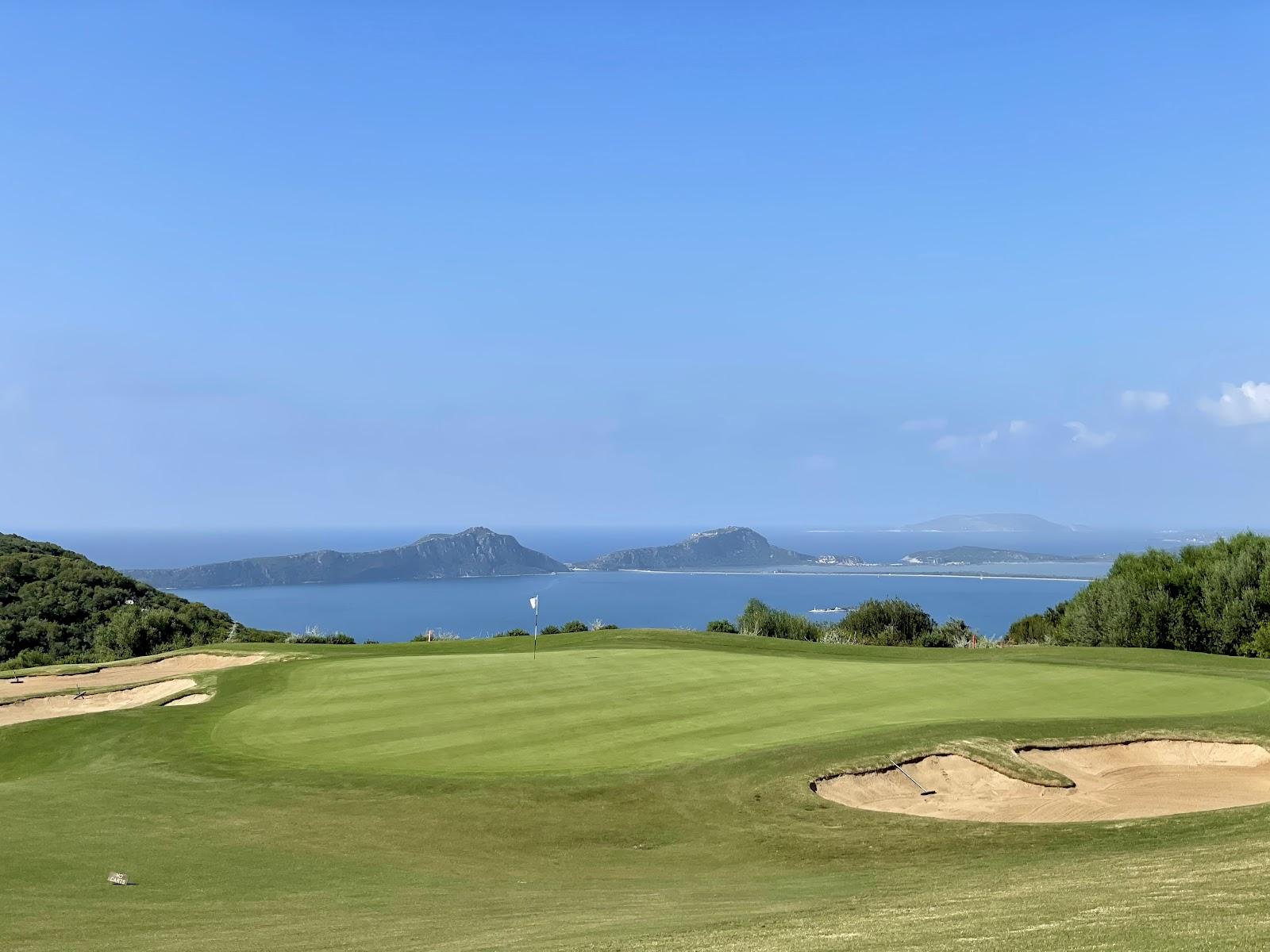 The Hills Course at Costa Navarino, hillside fairways with long views to the Messinian mountains, Greece