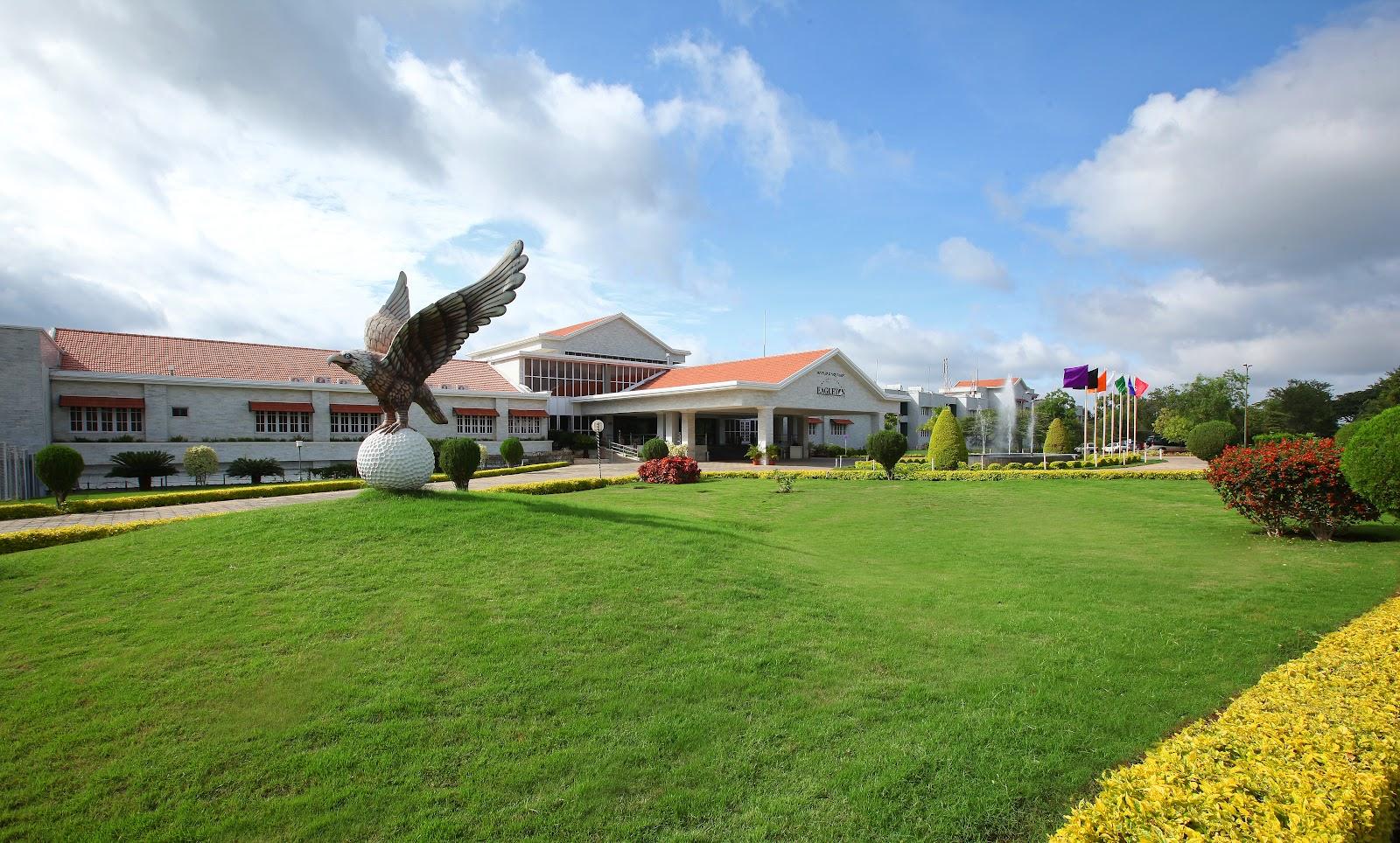 Eagleton The Golf Resort, fairway and resort grounds at Bidadi near Bangalore, India