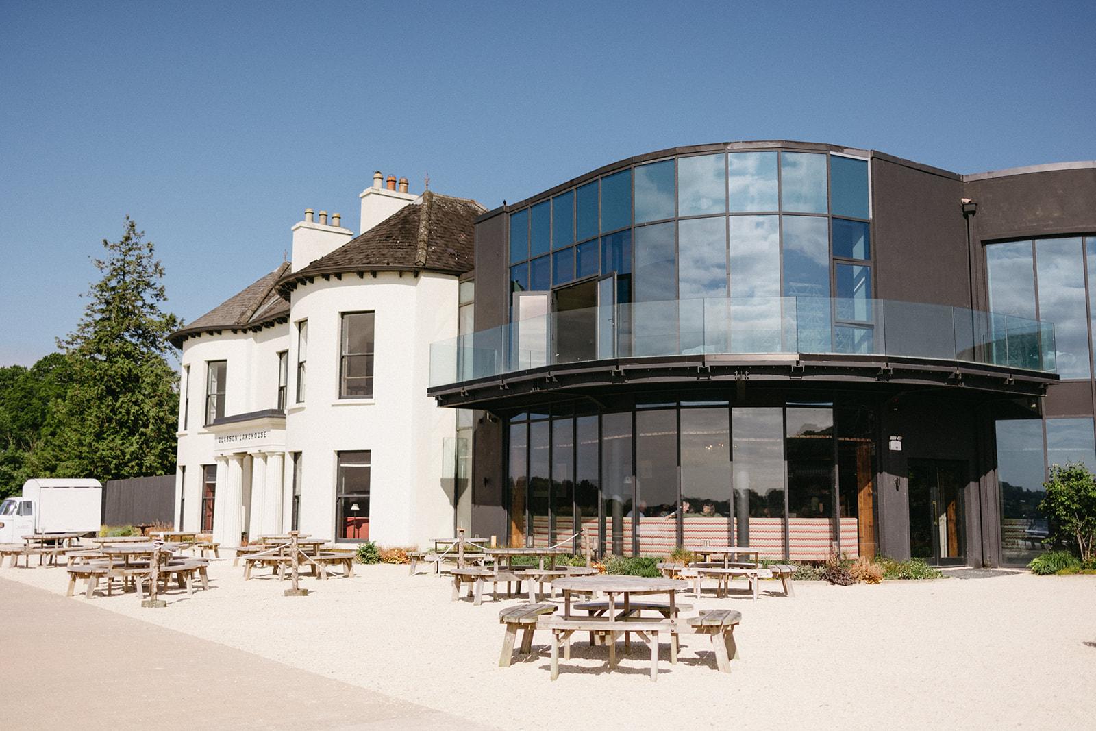 Glasson Lakehouse golf course, parkland fairway above Lough Ree near Athlone, Ireland