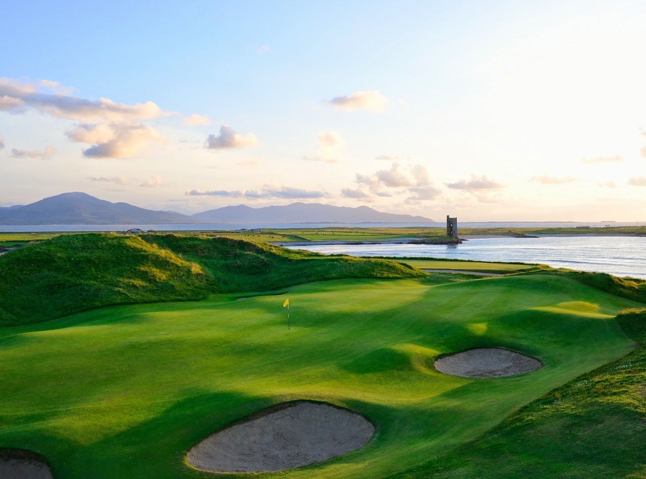Tralee Golf Club, links holes through dunes above the Atlantic on the Barrow peninsula, County Kerry