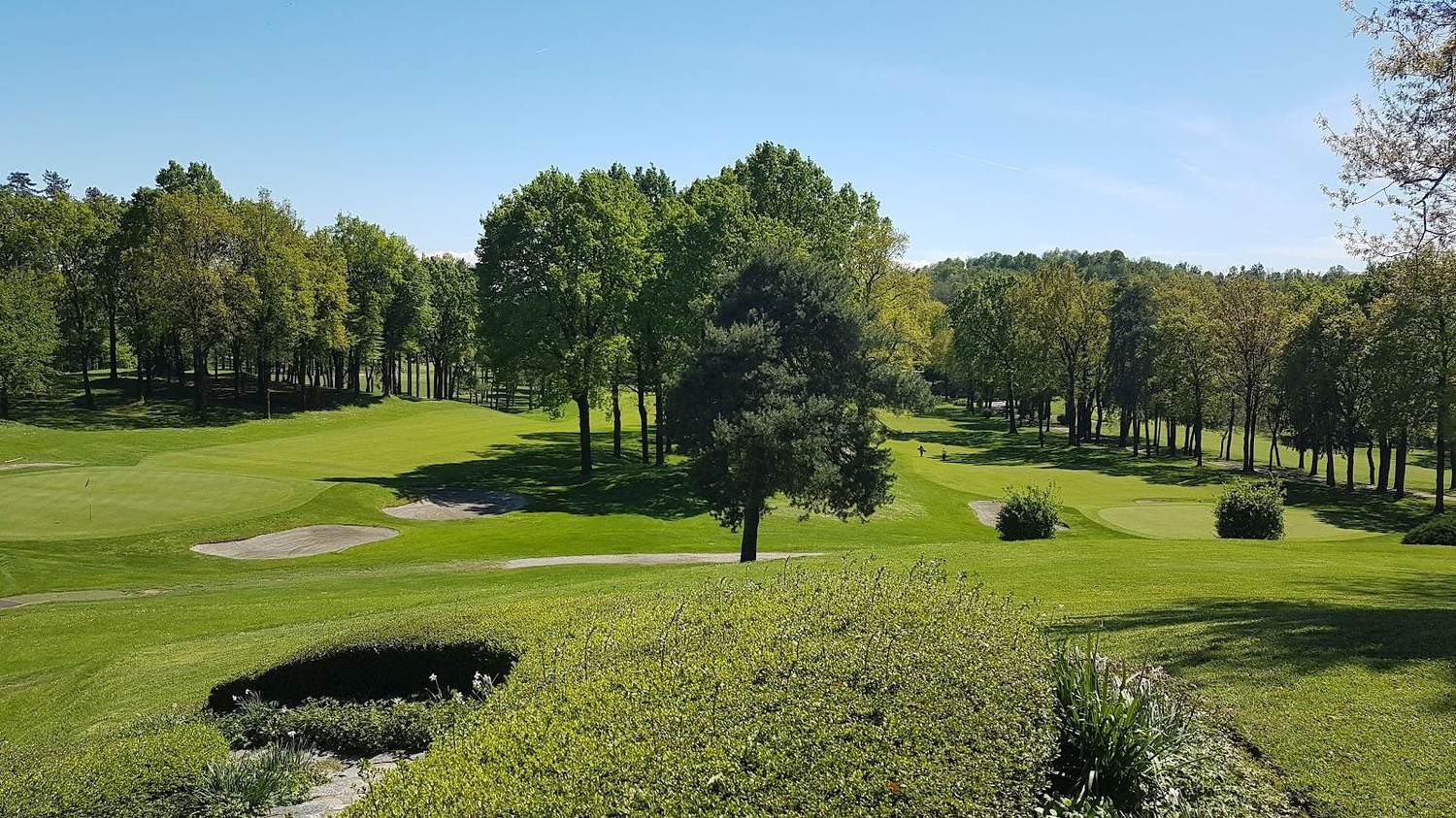 Golf Club Bergamo L'Albenza, parkland fairways below the Lombardy foothills at Almenno San Bartolomeo, Italy