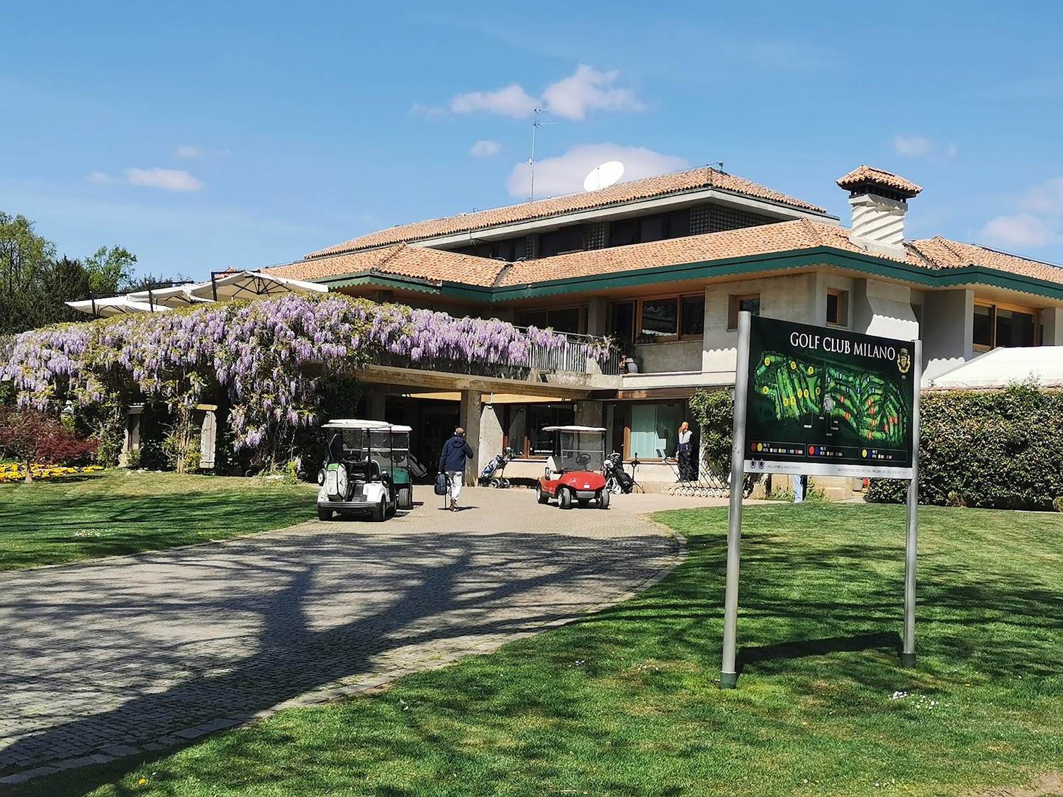 Golf Club Milano, parkland fairway under mature trees inside the Parco Reale di Monza, Italy
