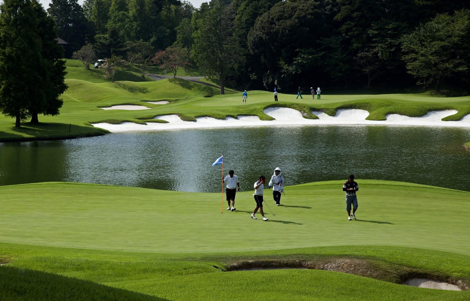 Caledonian Golf Club, links inspired fairway and bunkering in Chiba, Japan
