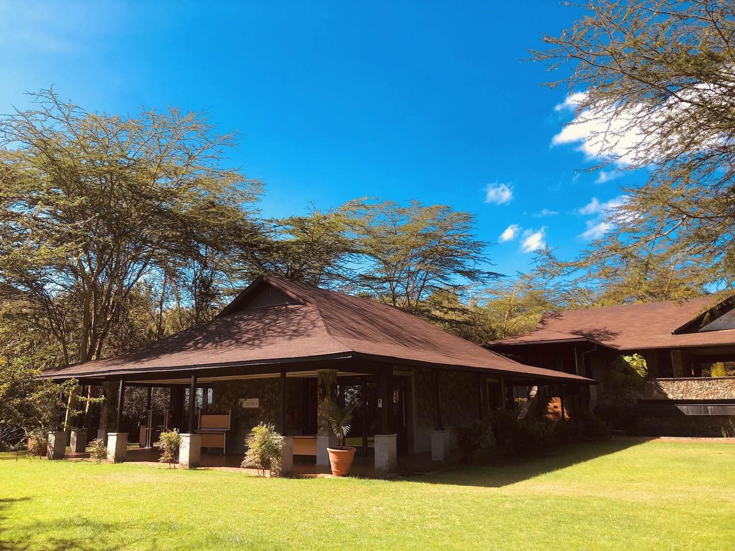 Great Rift Valley Lodge golf course on the Eburru escarpment above Lake Naivasha, Kenya