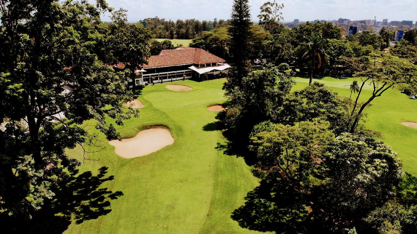 Muthaiga Golf Club, tree-lined parkland fairways in the Muthaiga suburb of Nairobi, Kenya