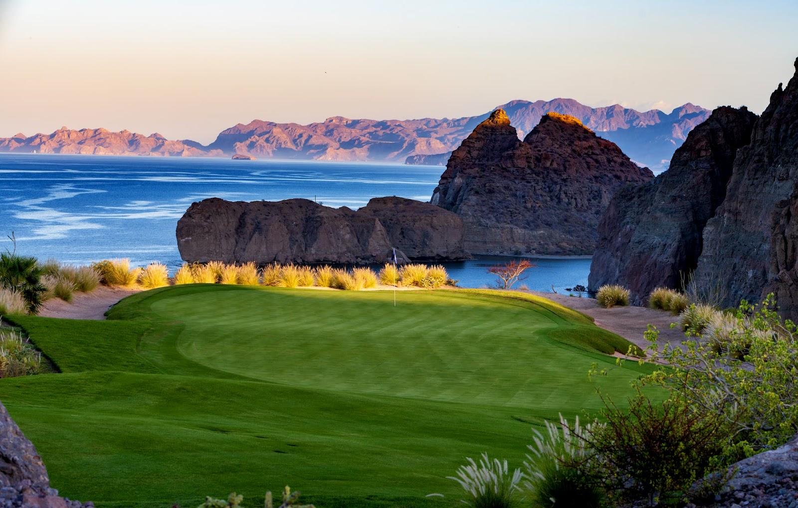 TPC Danzante Bay, mountain and coastal fairways above the Sea of Cortez near Loreto, Mexico
