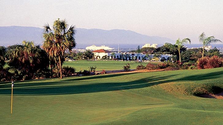 Vista Vallarta Club de Golf, Nicklaus course fairway in the jungle foothills above Puerto Vallarta, Mexico