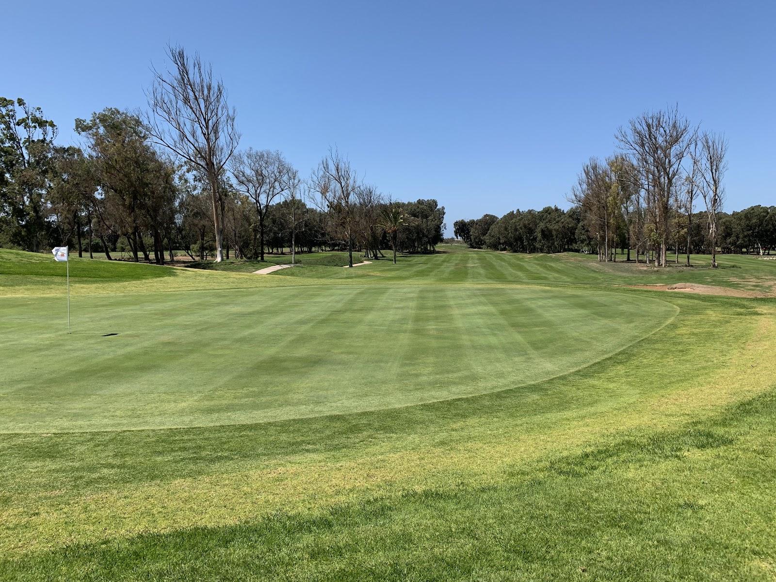 Golf de l'Ocean, Agadir, fairway among dunes and eucalyptus near the Bensergao forest, southern Morocco