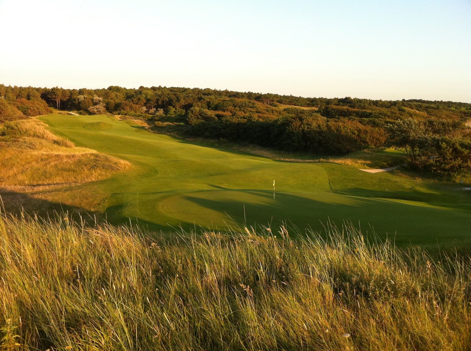 Noordwijkse Golfclub, dune links fairways on the North Sea coast near Amsterdam, Netherlands