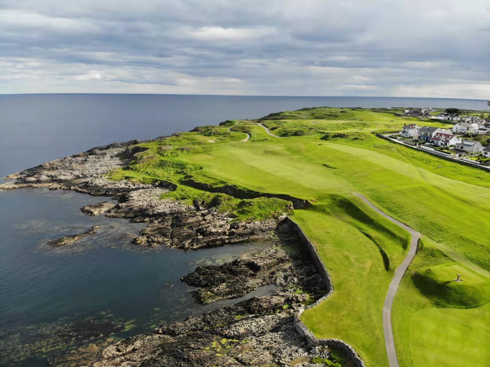 Ardglass Golf Club, clifftop links holes above the Irish Sea in County Down, Northern Ireland