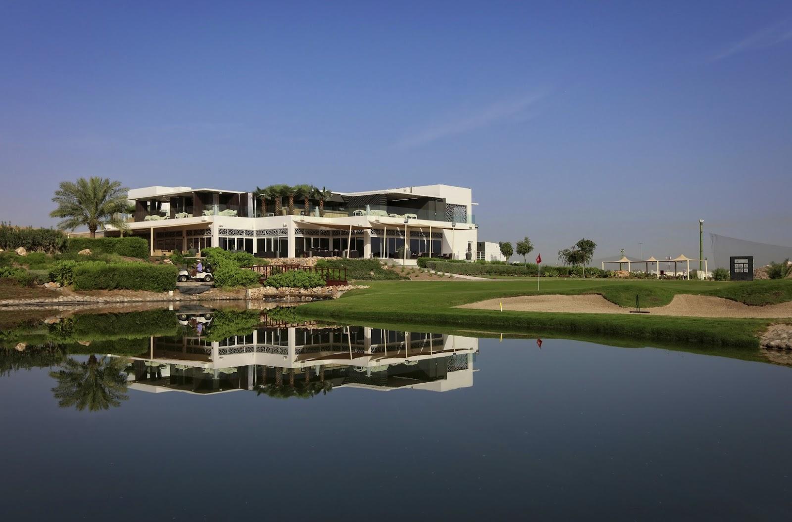 Ghala Golf Club, Oman's oldest golf club set in a wadi beneath the Al Hajar mountains at Muscat