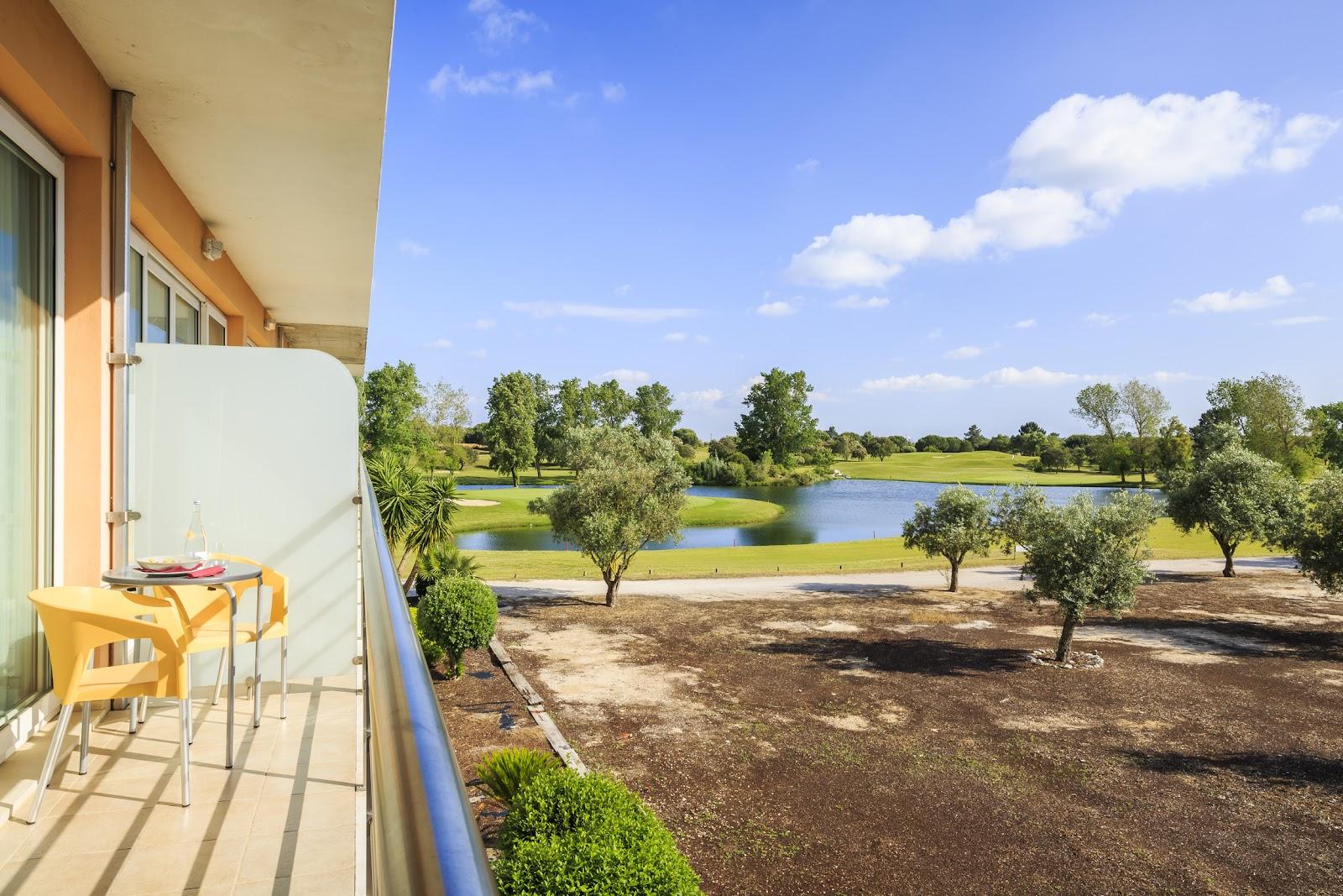Montado Golf, rolling cork oak fairways at the Montado resort in Palmela near Lisbon, Portugal