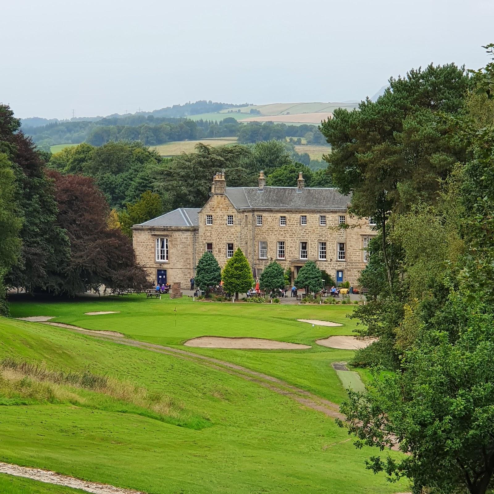 Cawder Golf Club, parkland fairway and James Braid bunkering near Glasgow, Scotland