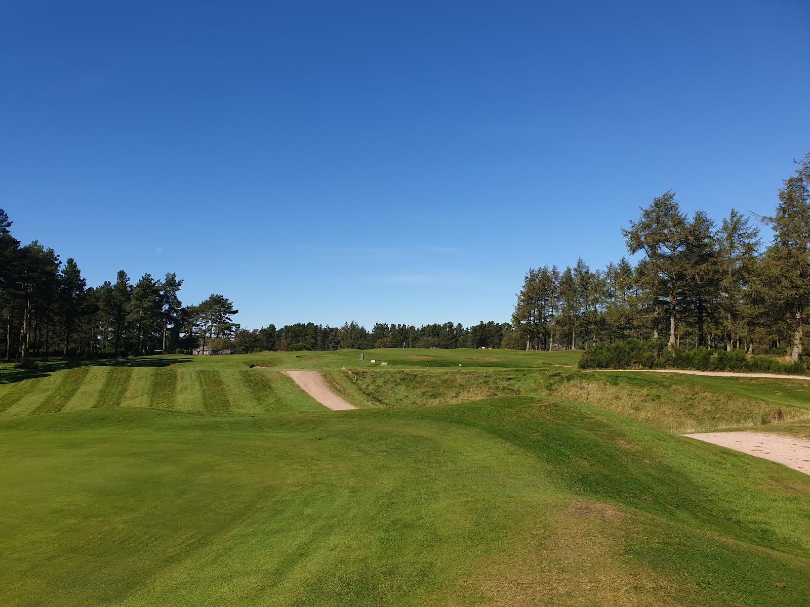 Forfar Golf Club, heathland fairways lined with Scots pine in Angus, Scotland