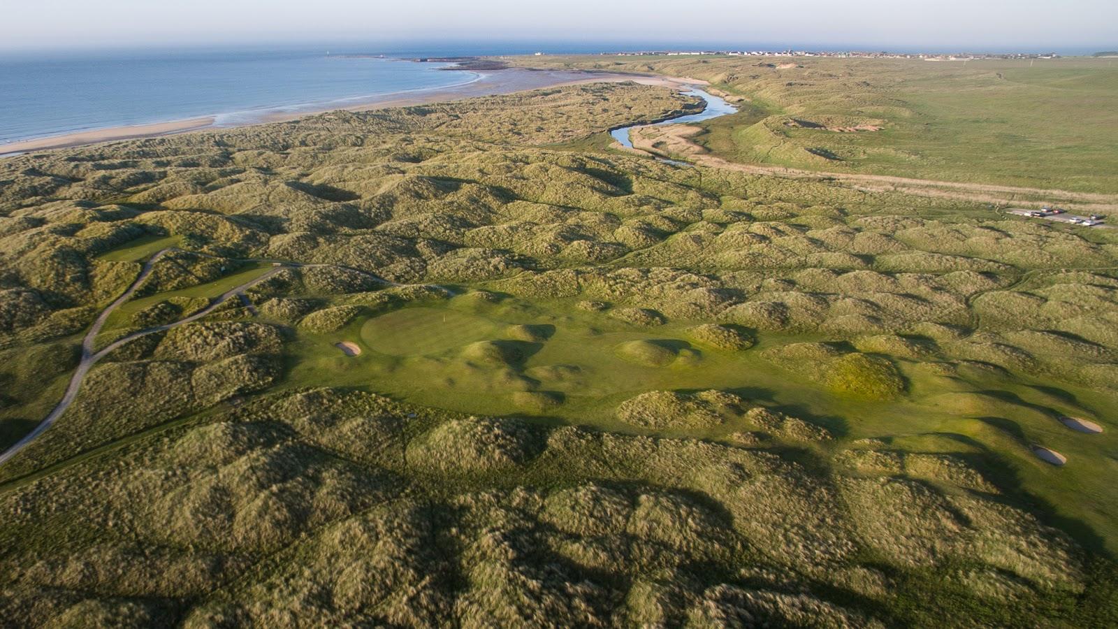 Fraserburgh Golf Club Corbie Hill links, dunes along Fraserburgh Bay in Aberdeenshire, Scotland
