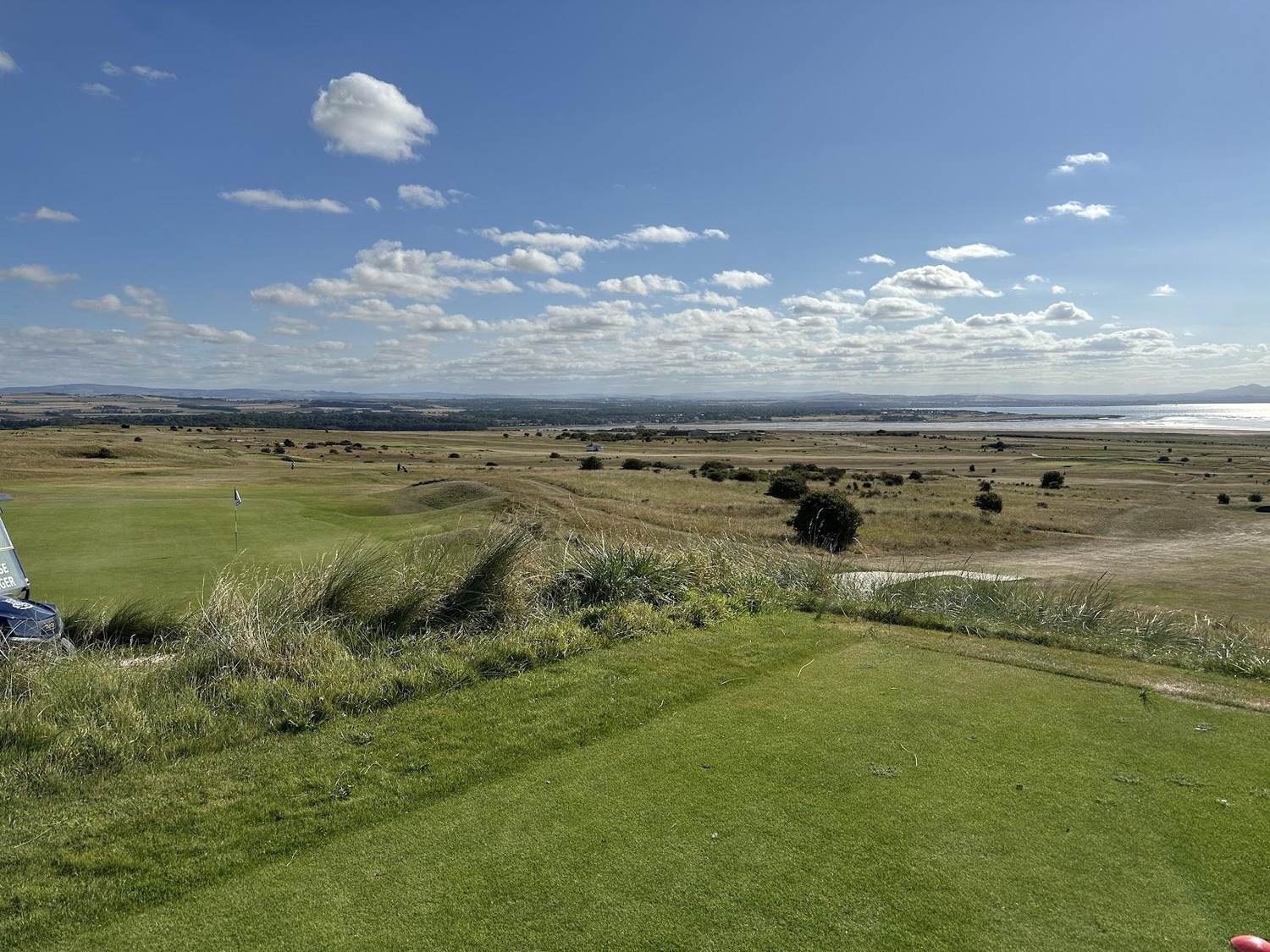 Gullane No 3 Course, links fairways climbing Gullane hill above Aberlady Bay in East Lothian, Scotland